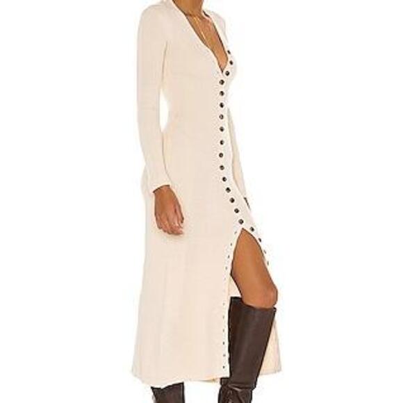 Kavala Sweater Dress in Ivory - Picture 3 of 5